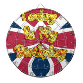 Britse verjaardagscadeaus Art Print Dartbord (Voorkant)