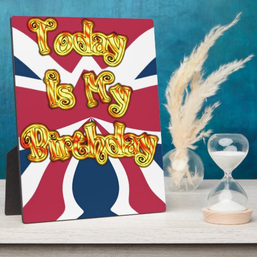 Britse verjaardagscadeaus Art Print Fotoplaat (Zijkant)