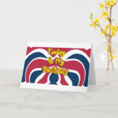 Britse verjaardagscadeaus Art Print Kaart (Gele Bloem)