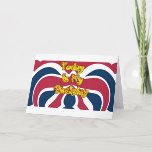 Britse verjaardagscadeaus Art Print Kaart