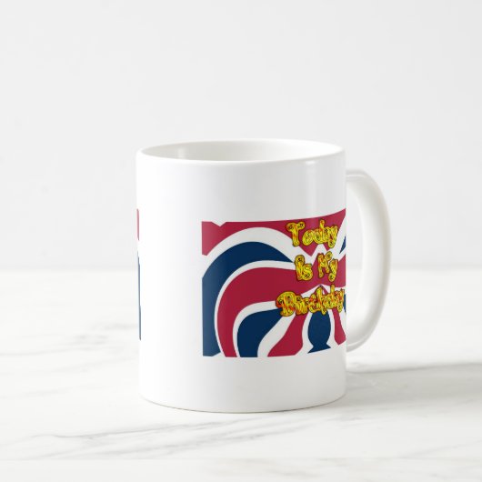 Britse verjaardagscadeaus Art Print Koffiemok (Voorkant rechts)