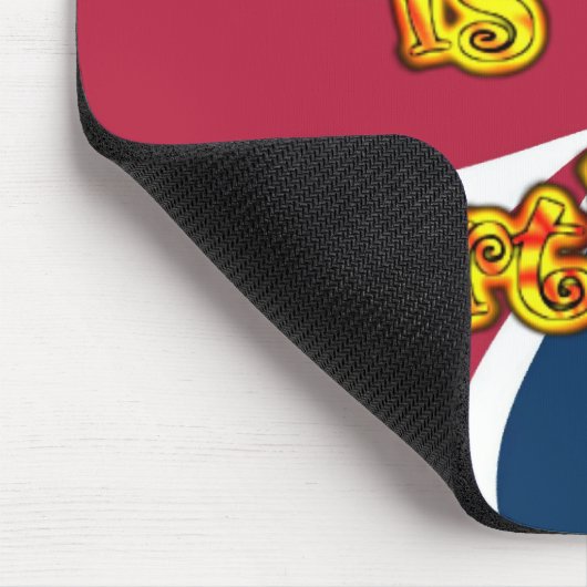 Britse verjaardagscadeaus Art Print Muismat (Hoek)