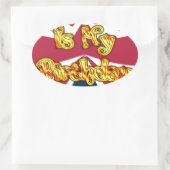 Britse verjaardagscadeaus Art Print Ovale Sticker (Tas)