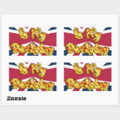 Britse verjaardagscadeaus Art Print Rechthoekige Sticker (Vel)