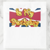 Britse verjaardagscadeaus Art Print Rechthoekige Sticker (Tas)