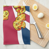 Britse verjaardagscadeaus Art Print Theedoek (Quarter Fold)