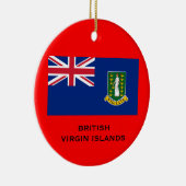 BRITSE VIRGIN-EILANDEN - kerstversiering Keramisch Ornament (Rechts)