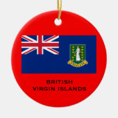 BRITSE VIRGIN-EILANDEN - kerstversiering Keramisch Ornament (Voorkant)