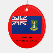 BRITSE VIRGIN-EILANDEN - kerstversiering Keramisch Ornament (Links)
