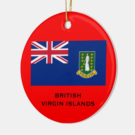 BRITSE VIRGIN-EILANDEN - kerstversiering Keramisch Ornament (Links)