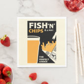 Britse vis en chips servet (Insitu)