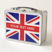Britse vlag aangepaste metalen lunchbox (Voorkant)