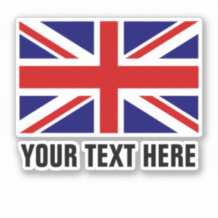 Britse vlag aangepaste vinylstickers sticker