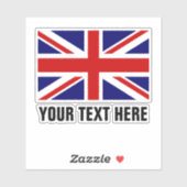 Britse vlag aangepaste vinylstickers sticker (Vel)