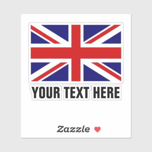 Britse vlag aangepaste vinylstickers sticker (Vel)