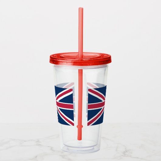 Britse vlag acryl drinkbeker (Rechts)