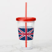 Britse vlag acryl drinkbeker (Voorkant)