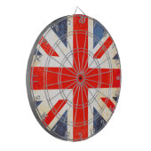 Britse vlag antiqued stijl dart board dartbord (Voorkant Links)