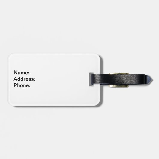 Britse vlag bagagelabel (Achterkant horizontaal)