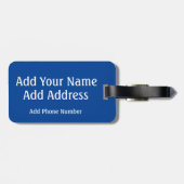 Britse vlag Bagagelabels, Union Jack Bag Label Bagagelabel (Achterkant horizontaal)