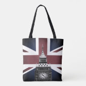 Britse vlag & Big Ben, Londen, Verenigd Koninkrij Tote Bag (Achterkant)