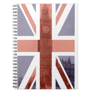 Britse vlag Big Ben Spiral notebook Notitieboek