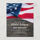 Britse vlag Birthday - begrotingsuitnodiging voor  (Voorkant)