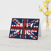 Britse vlag Birthday-kaart Kaart (Gele Bloem)