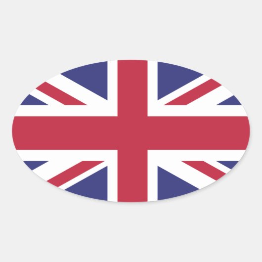 Britse vlag Brexit ovale stickers x20 (Voorkant)