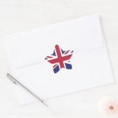 Britse vlag Brexit stervormige x20-stickers Ster Sticker (Envelop)