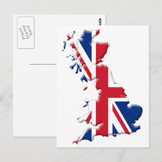 Britse vlag briefkaart (Voorkant / Achterkant)