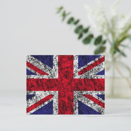 britse vlag briefkaart (Staand voorkant)