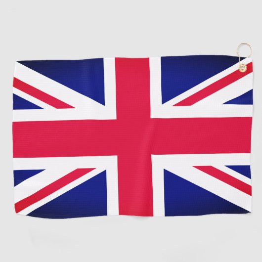 Britse vlag & Britse golfvakantie/sport Golfhanddoek (Horizontaal)