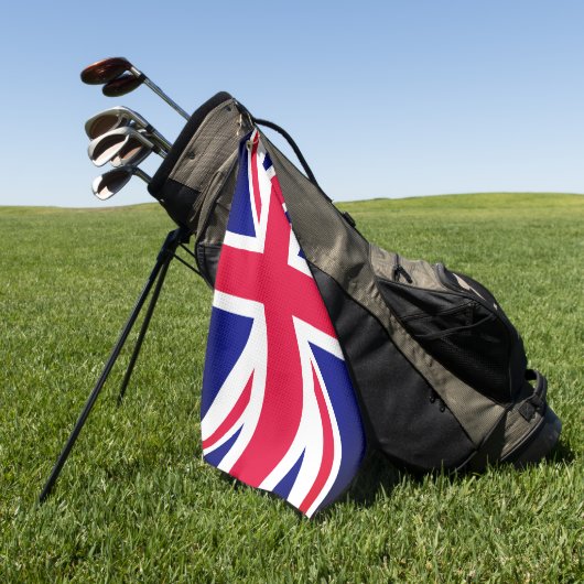 Britse vlag & Britse golfvakantie/sport Golfhanddoek (Groen)