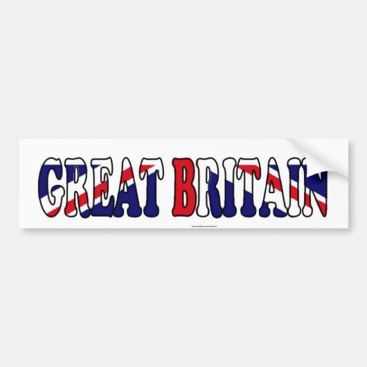 Britse vlag Britse patriot Bumpersticker (Voorkant)