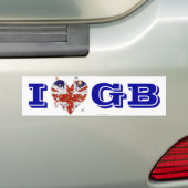 Britse vlag Britse patriot Bumpersticker (Op auto)