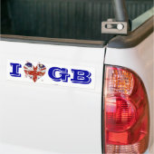Britse vlag Britse patriot Bumpersticker (Op Truck)