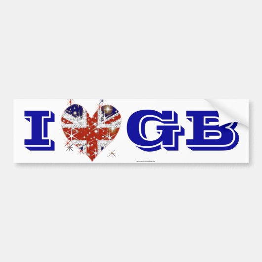 Britse vlag Britse patriot Bumpersticker (Voorkant)