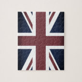  Britse vlag & Britse Union Jacks/sportfans Legpuzzel (Verticaal)