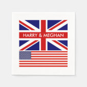 Britse vlag Britse vlag bruiloft Servet (Voorkant)