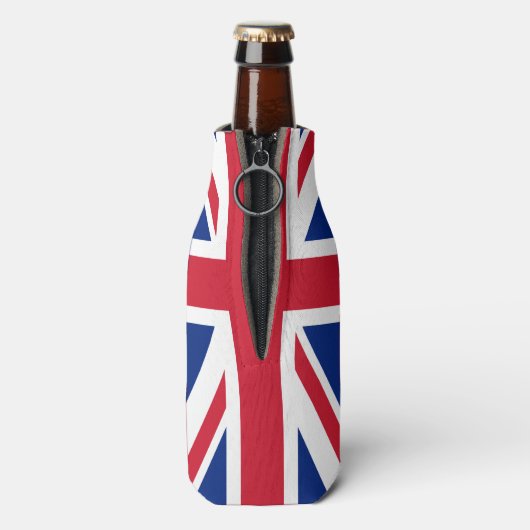 Britse vlag Britse vlag gepersonaliseerd Flesjeskoeler (Fles Achterkant)