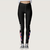 Britse vlag Britse vlag leggings voor sportbeoefen (Voorkant)