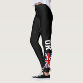 Britse vlag Britse vlag leggings voor sportbeoefen (Links)
