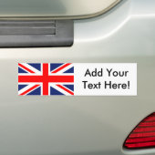Britse vlag bumpersticker (Op auto)