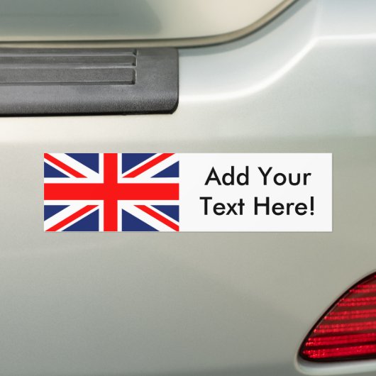 Britse vlag bumpersticker (Op auto)