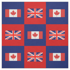 Britse vlag, Canada Vlag op rood & marineblauw Stof