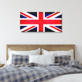 Britse vlag canvas afdruk (Insitu (Slaapkamer))