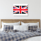 Britse vlag canvas afdruk (Insitu (Slaapkamer))