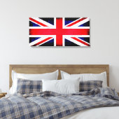 Britse vlag canvas afdruk (Insitu (Slaapkamer))