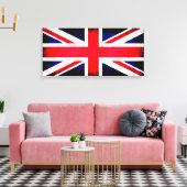 Britse vlag canvas afdruk (Insitu (Woonkamer))